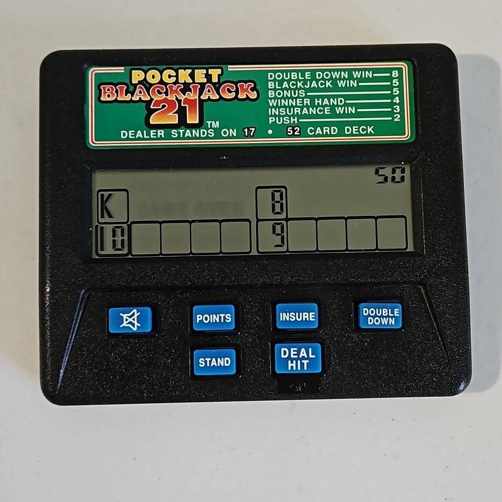 Pocket Blackjack electronic hand held game